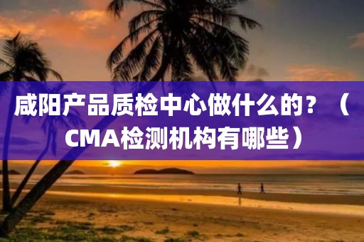 咸阳产品质检中心做什么的？（CMA检测机构有哪些）